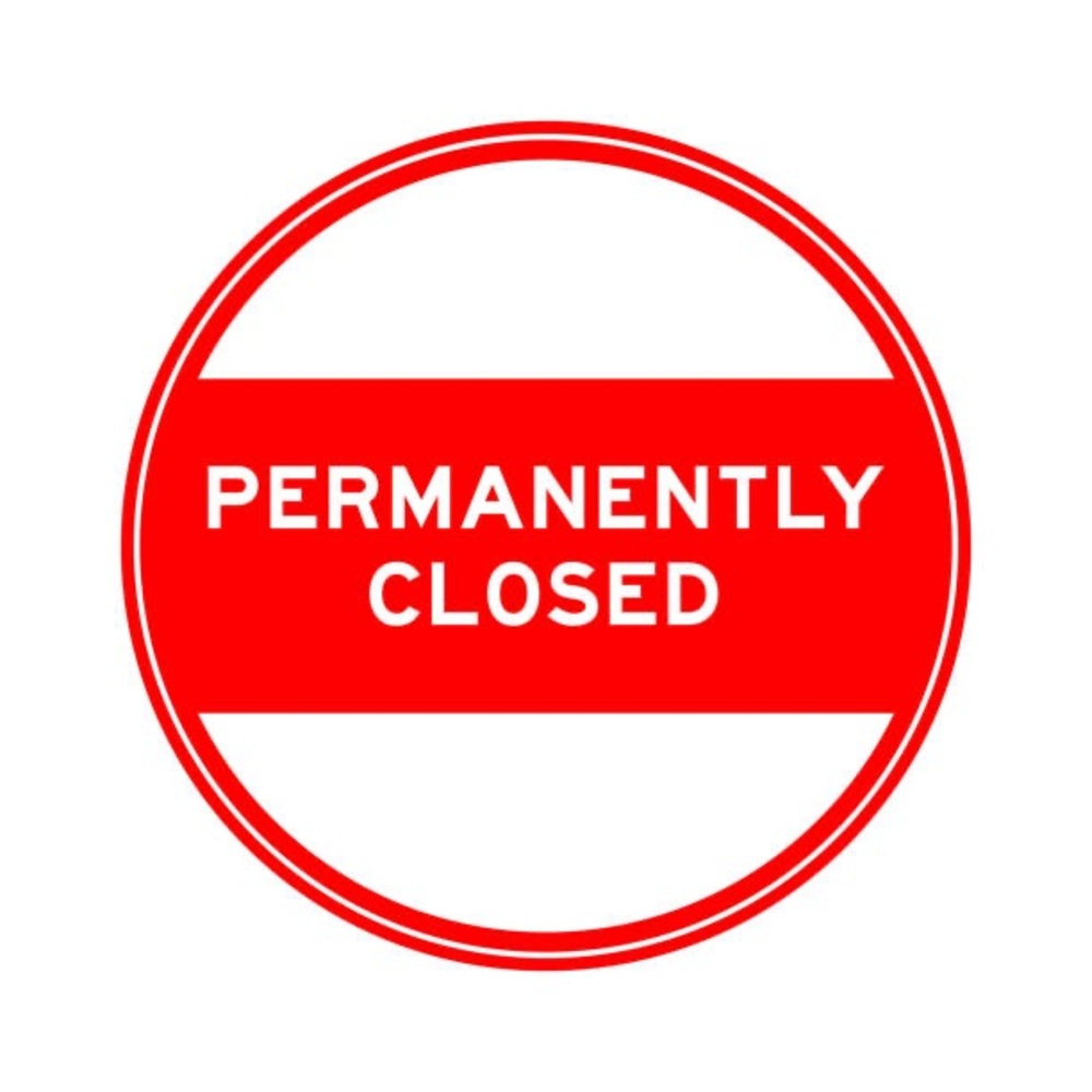 Permanently closing closet.  
Thanks for your support over the years!